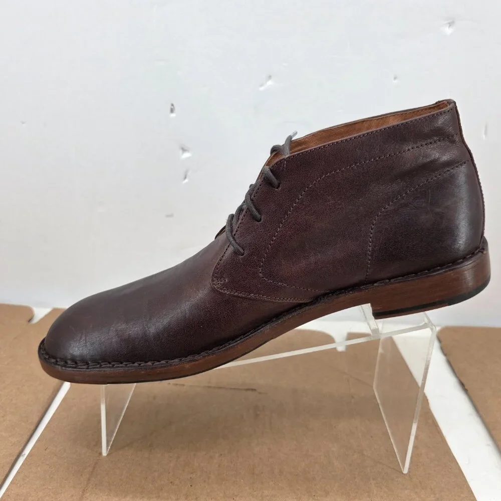 Frye Arden Brown Leather Lace-Up Chukka Ankle Lace up Boots US Men's 12